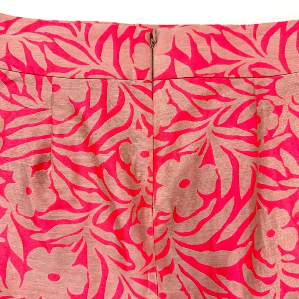 J. Crew Crossover Pencil Skirt in Plumeria Jacquard